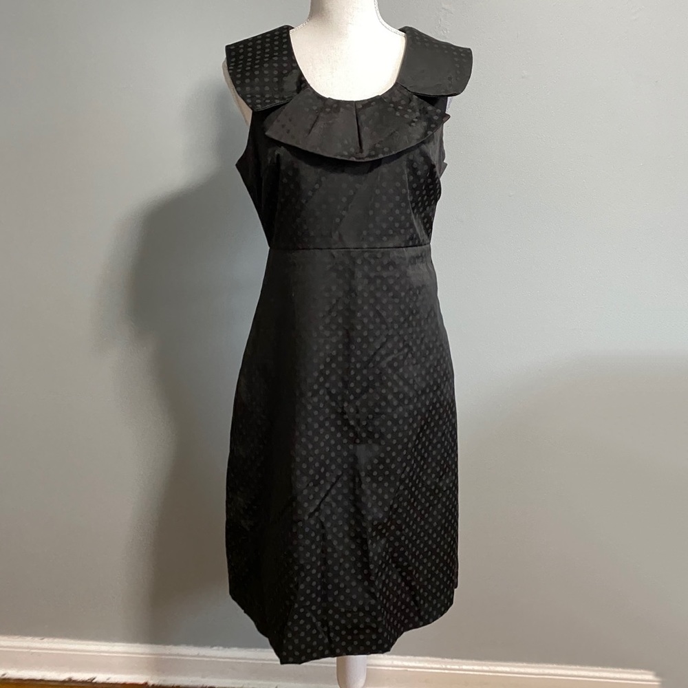 Target Merona Retro Black Polka Dot Pencil Dress
